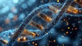 High-temperature Dna denaturation showing molecular effects Royalty Free Stock Photo
