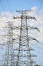 High-tension line and Transformer Royalty Free Stock Photo