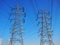 High-tension line and Transformer Royalty Free Stock Photo