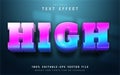 High text, colorful gradient text effect Royalty Free Stock Photo