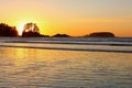 Beautiful Tofino Sunset at Chesterman Beach, British Columbia, Canada