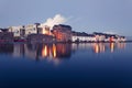 High tide on the river in Galway. Royalty Free Stock Photo