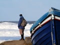 High tide at Sandsend Royalty Free Stock Photo