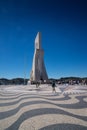 High tower emorial of discoveries in belem Royalty Free Stock Photo