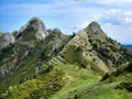 High towers in mountains Royalty Free Stock Photo