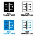 High Transmittance vector information sign