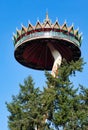 high turning pagoda in the sky at the efteling themepark Royalty Free Stock Photo