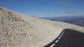 High up slopes of Mont Ventoux in Provence Royalty Free Stock Photo