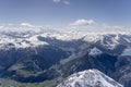 high Valtellina valley and Vallecetta peak, Italy Royalty Free Stock Photo