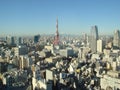 Tokyo by day with Mount Fuji Royalty Free Stock Photo