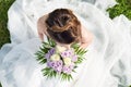 High View Of A Bride