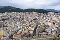 A high view of the city Kavala in Greece