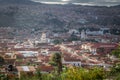 High view of city of Sucre, Bolivia