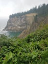 High view of clifs and ocean