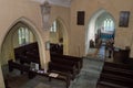 High view Nave of Church of The Blessed Virgin Mary in Somerset