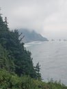 High view of clifs and ocean