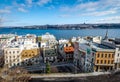 High view of Quebec Fresco Fresque des Quebecois - Quebec City, Canada