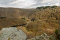 High view of river in the Ardennen