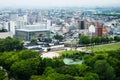 High view of Toyama Town Royalty Free Stock Photo