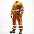 HighVisibility Construction Uniform Mockup Emphasizing Durability Royalty Free Stock Photo