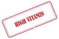 high vitamin stamp on white Royalty Free Stock Photo