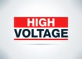 High Voltage Abstract Flat Background Design Illustration Royalty Free Stock Photo