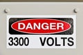 High voltage danger sign Royalty Free Stock Photo