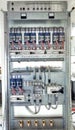 High voltage electric cabinet. Manufacture of cabinets high-voltage, distributive. Royalty Free Stock Photo
