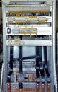High voltage electric cabinet. Manufacture of cabinets high-voltage, distributive. Royalty Free Stock Photo