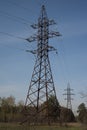 High voltage electric pylon