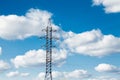 High Voltage Electric Tower. High voltage post or High voltage tower Power concept