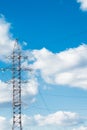 High Voltage Electric Tower. High voltage post or High voltage tower Power concept