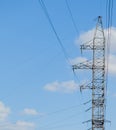 High Voltage Electric Tower. High voltage post or High voltage tower Power concept