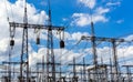 High Voltage Electric Tower. Power concept Royalty Free Stock Photo