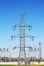 High Voltage Electric Tower. Power concept Royalty Free Stock Photo