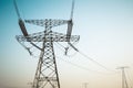 High voltage electric tower Royalty Free Stock Photo