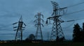 High-Voltage Electrical Distribution Towers Chehalis Washington