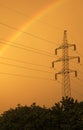 High-voltage electrical transmission tower