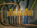 High-voltage electrical wiring through the wiring symmetric