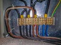 High-voltage electrical wiring through the wiring symmetric