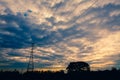 High voltage electricity pylon