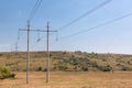 The high-voltage line in the steppe .