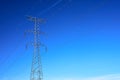 High voltage line tower Royalty Free Stock Photo