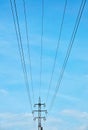 High voltage lines Royalty Free Stock Photo