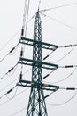 High voltage metal power pylon
