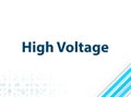 High Voltage Modern Flat Design Blue Abstract Background Royalty Free Stock Photo