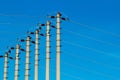 High-voltage pole Royalty Free Stock Photo