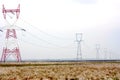 Electricity poles Royalty Free Stock Photo