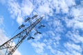 High voltage power line Royalty Free Stock Photo
