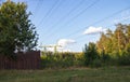 High-voltage power line, steel engineering structure